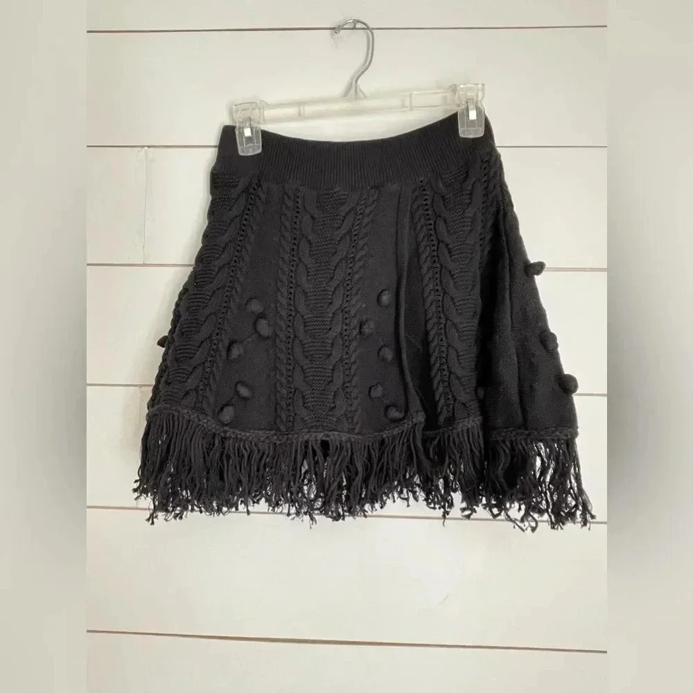 FREE PEOPLE Let's Get Cozy Swit Mini Skirt